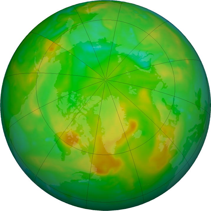 Arctic ozone map for 11 July 2024
